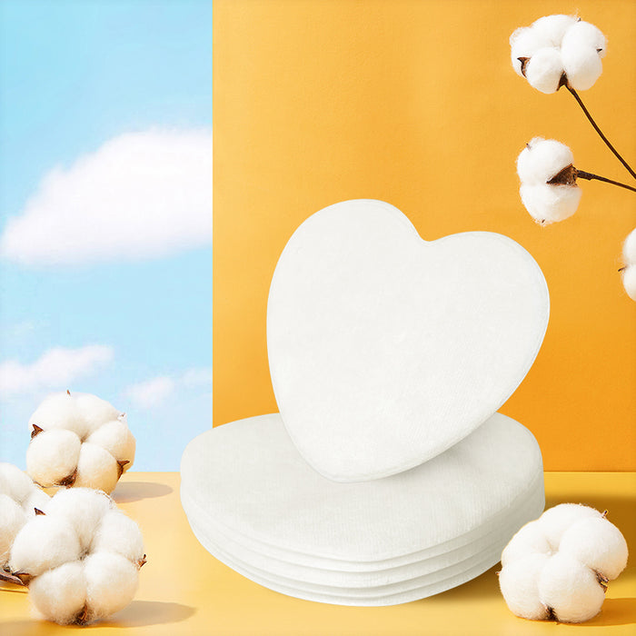 爱心型全棉夹棉 化妆棉(化妆棉)