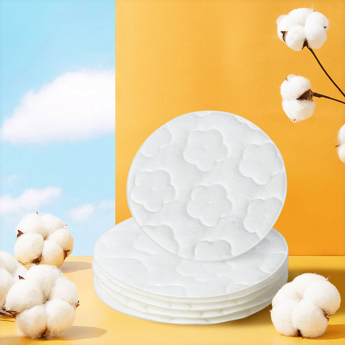 压梅花全棉夹棉 直径6cm(化妆棉)