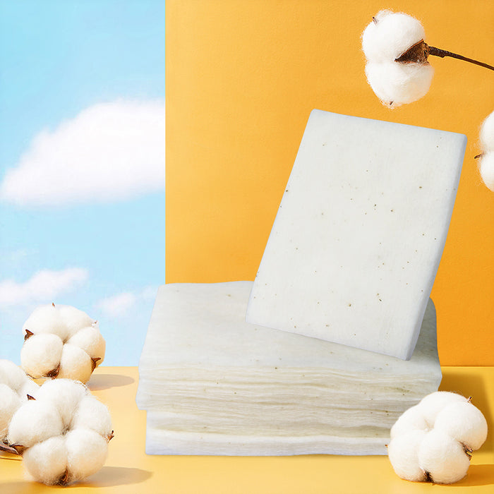 生态棉5x6cm原色无漂白自带棉粉