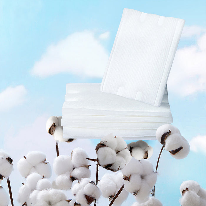 白色植物棉5x6cm双面双效