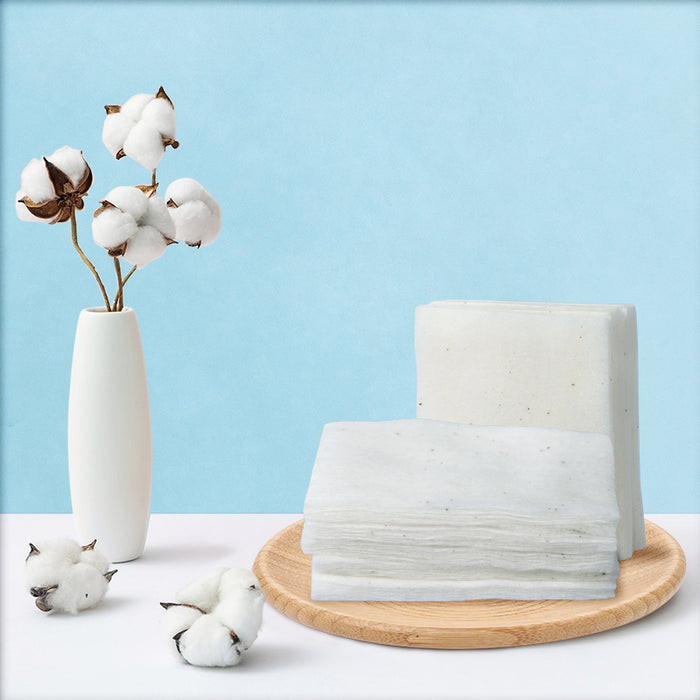 生态棉5x6cm原色无漂白自带棉粉