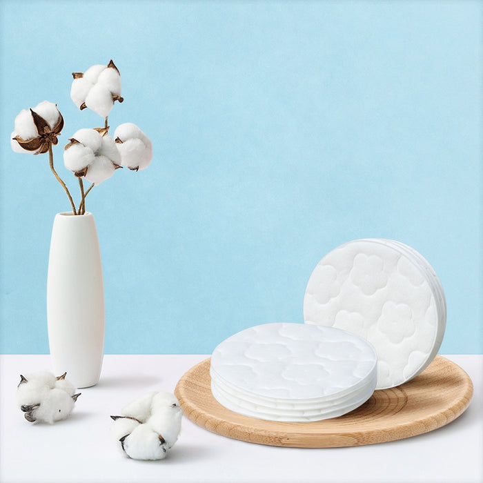 压梅花全棉夹棉 直径6cm(化妆棉)