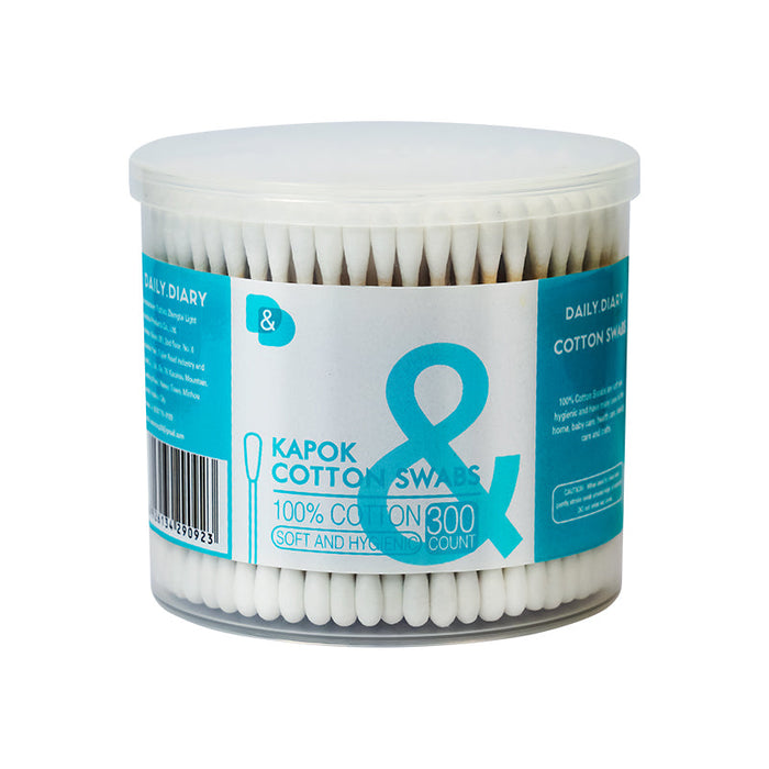 300支圆桶木棒棉签