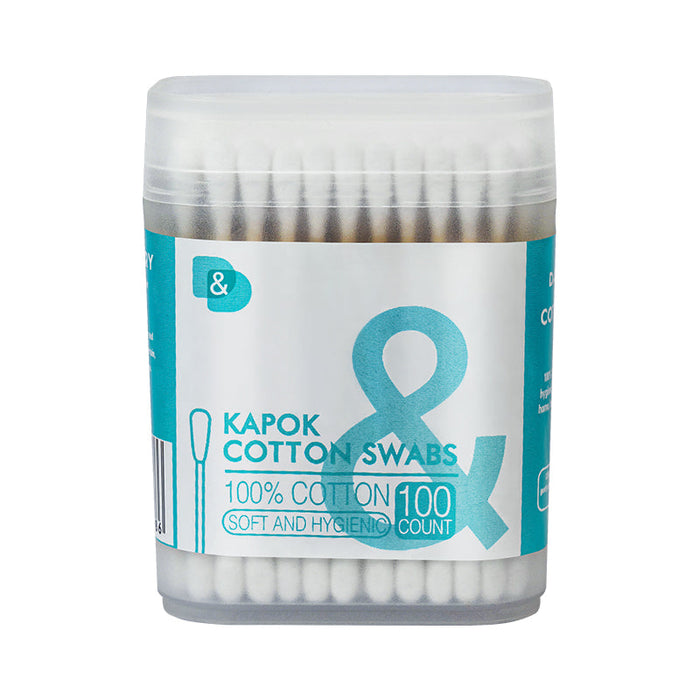 100支磨砂盒木棒棉签