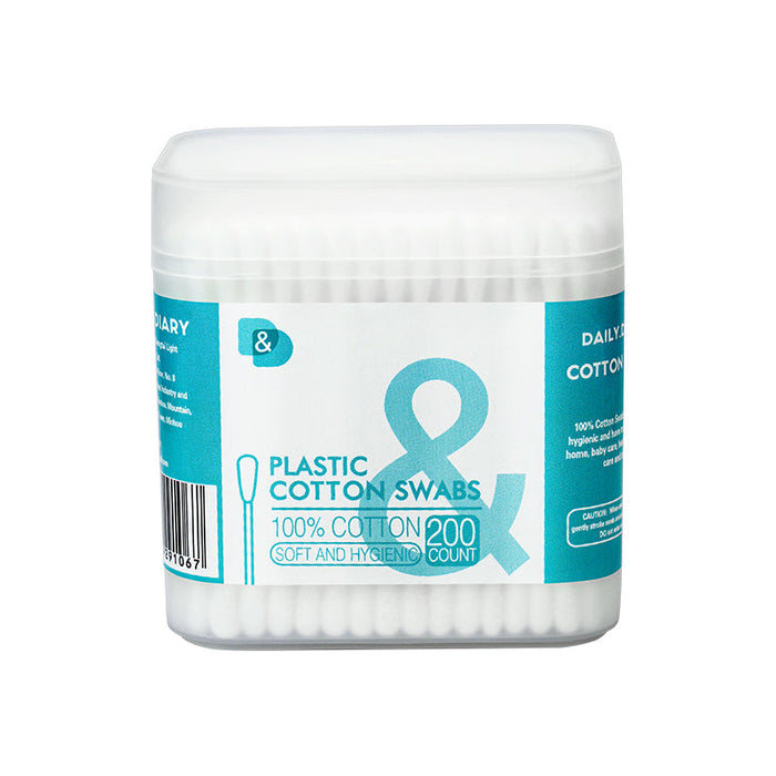 200支磨砂盒塑料棒棉签