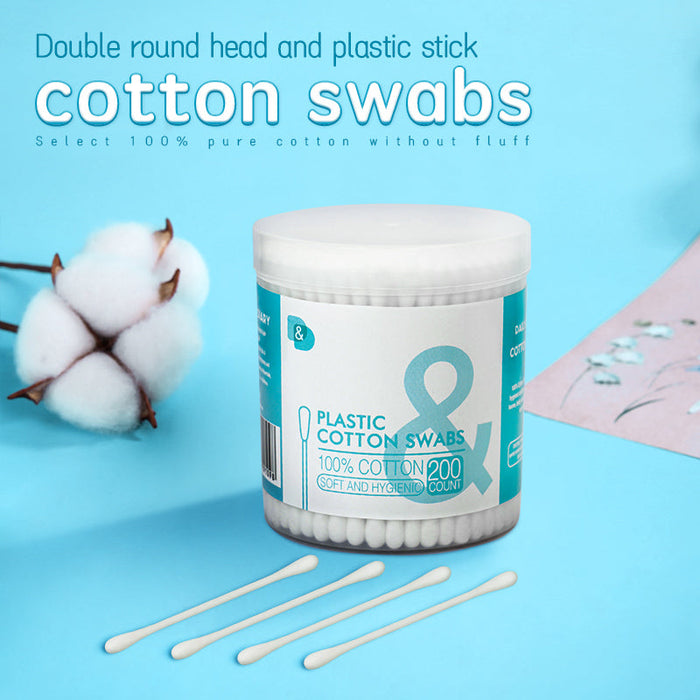 200支圆桶塑棒棉签