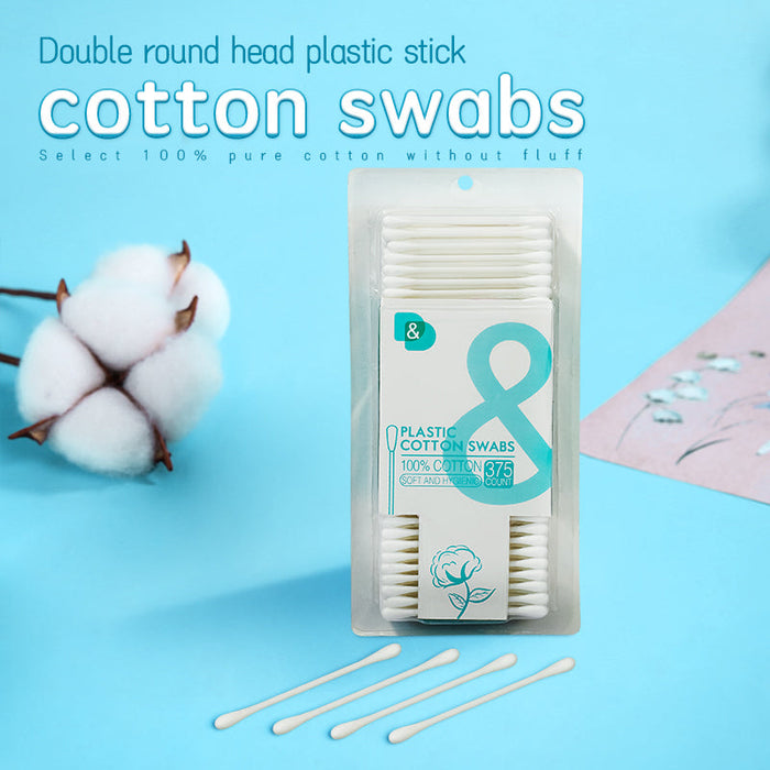 375支吸卡塑料棒棉签