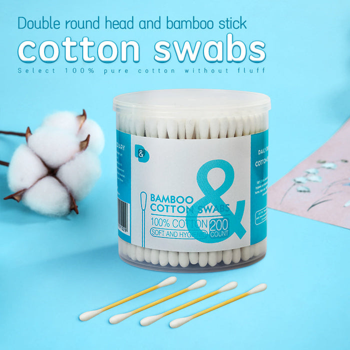 200支圆桶竹棒棉签