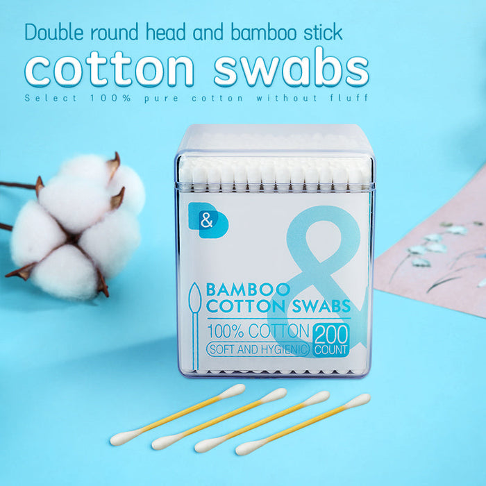200支方罐竹棒棉签