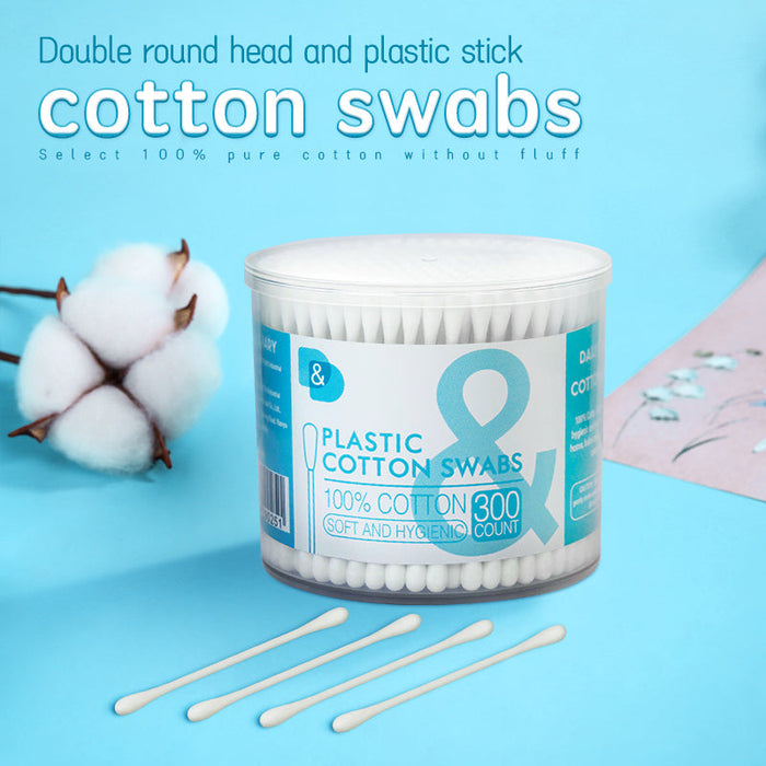 300支圆桶塑棒棉签
