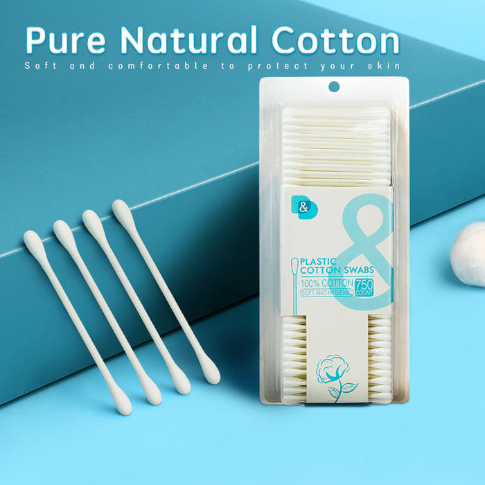 750支吸卡塑料棒棉签