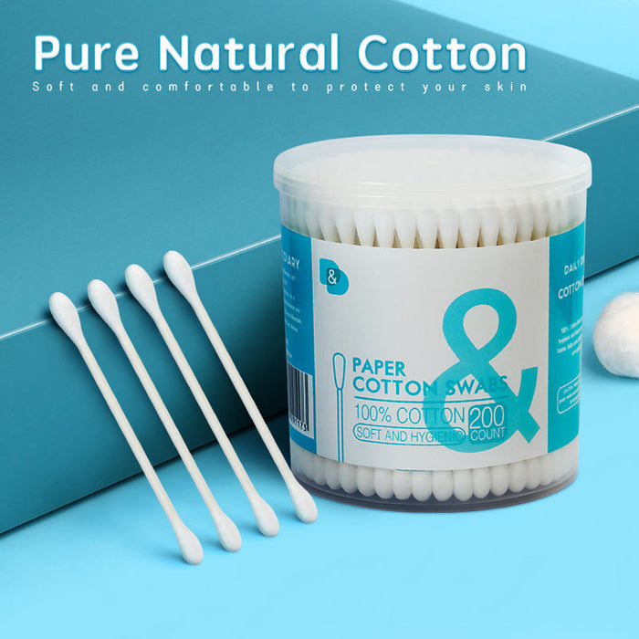 200支圆桶纸棒棉签