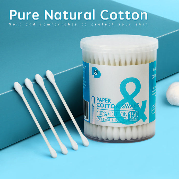 150支圆桶盒纸棒棉签