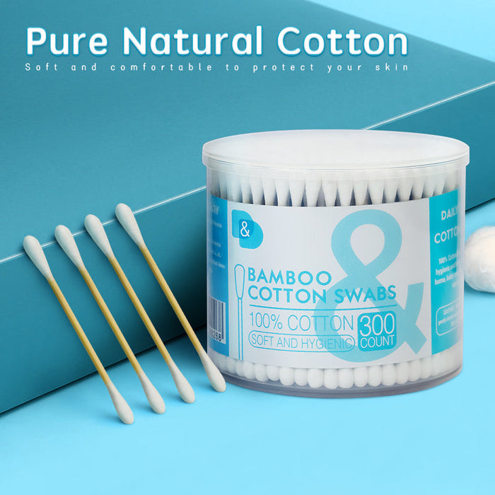 300支圆桶竹棒棉签