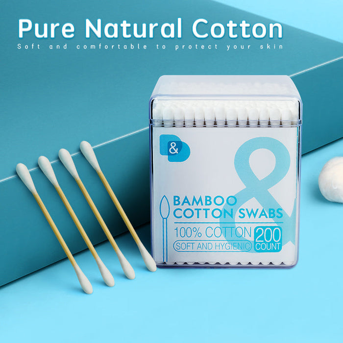 200支方罐竹棒棉签