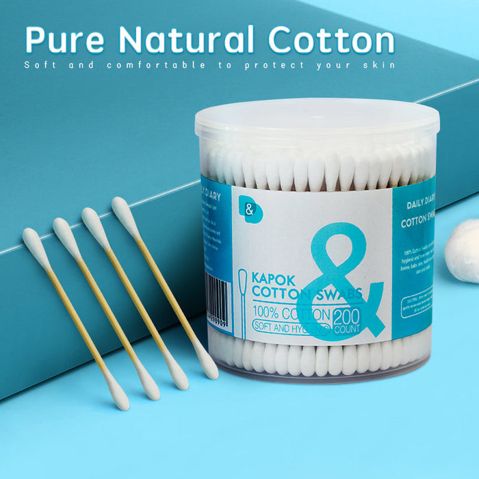 200支圆桶木棒棉签