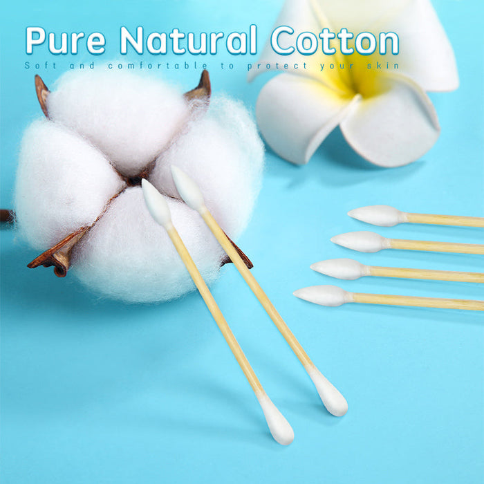 200支方罐尖圆竹棒棉签